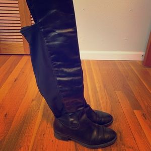Andre Assous OTK Black Leather Waterproof Boot